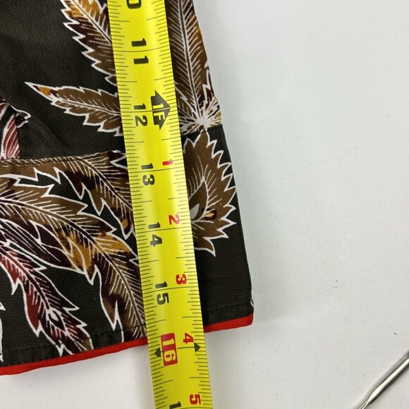 Sandro Paris Brown Floral Pink Collared Silk Blouse - Picture 12 of 14